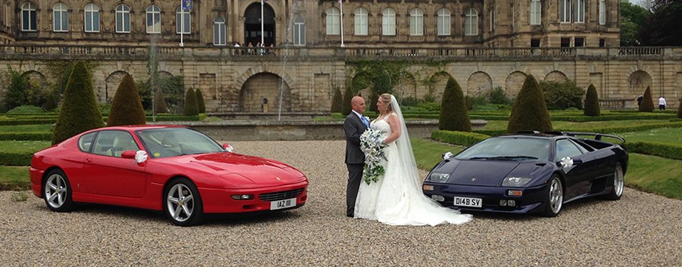 Ferrari and Lamborghini Weddings car